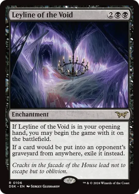 Leyline of the Void, Duskmourn: House of Horror — Magic: The Gathering card