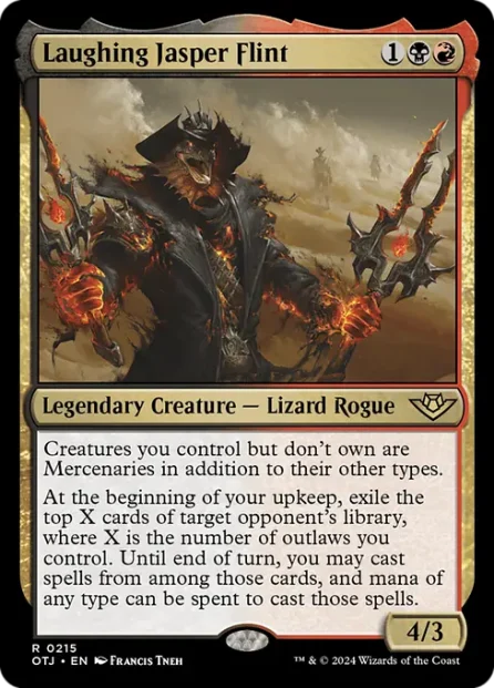 Laughing Jasper Flint, Outlaws of Thunder Junction — Magic: The Gathering card
