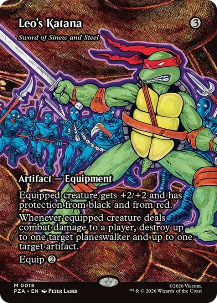 Sword of Sinew and Steel, Teenage Mutant Ninja Turtles Source Material — Magic: The Gathering card