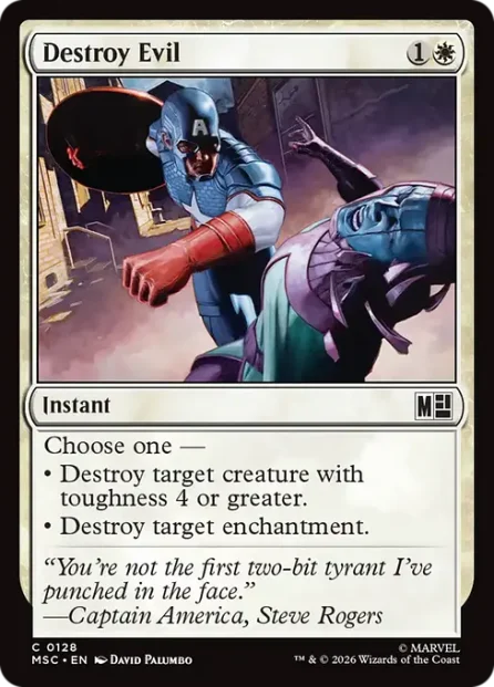 Destroy Evil, Marvel Super Heroes Commander — Magic: The Gathering card