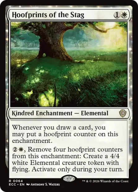Hoofprints of the Stag, Lorwyn Eclipsed Commander — Magic: The Gathering card