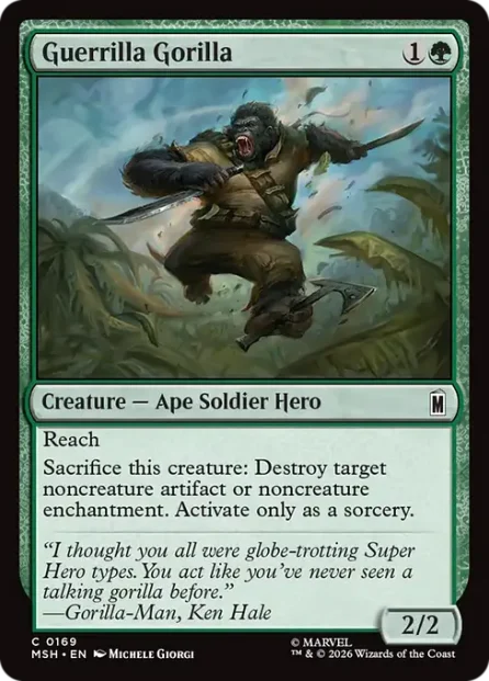Guerrilla Gorilla, Marvel Super Heroes — Magic: The Gathering card