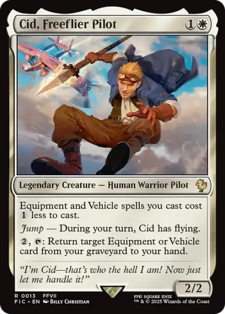 Cid, Freeflier Pilot, Final Fantasy Commander — Magic: The Gathering card