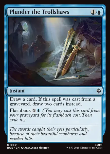 Plunder the Trollshaws, The Hobbit — Magic: The Gathering card