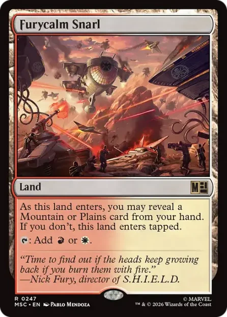 Furycalm Snarl, Marvel Super Heroes Commander — Magic: The Gathering card