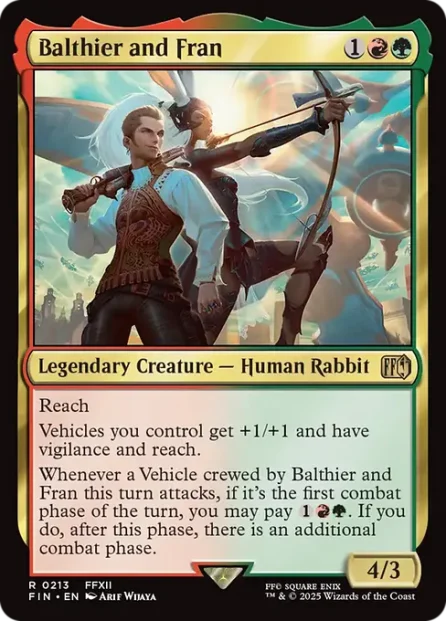 Balthier and Fran, Final Fantasy — Magic: The Gathering card