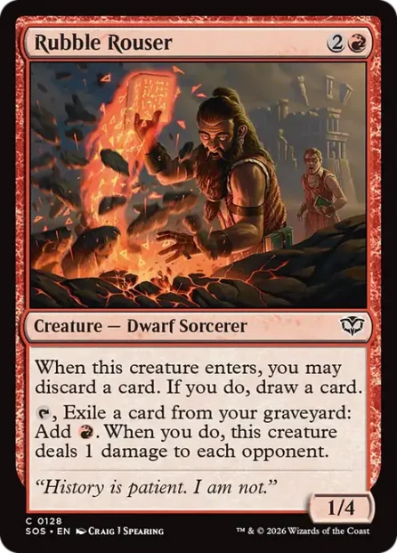 Rubble Rouser, Secrets of Strixhaven — Magic: The Gathering card