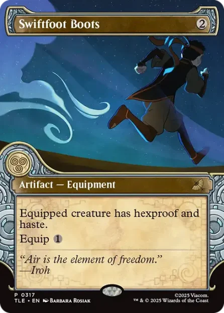 Swiftfoot Boots, Avatar: The Last Airbender Eternal — Magic: The Gathering card