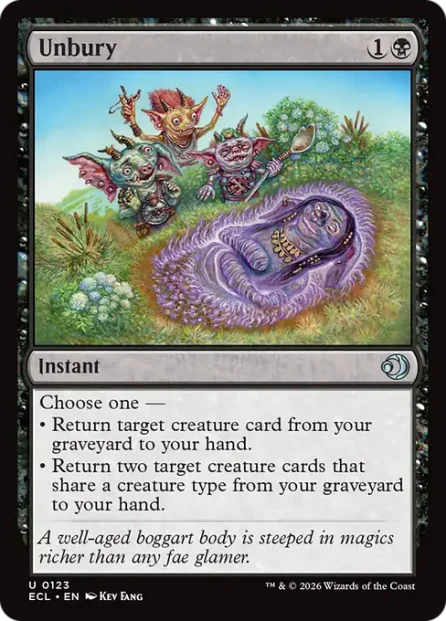 Unbury, Lorwyn Eclipsed — Magic: The Gathering card