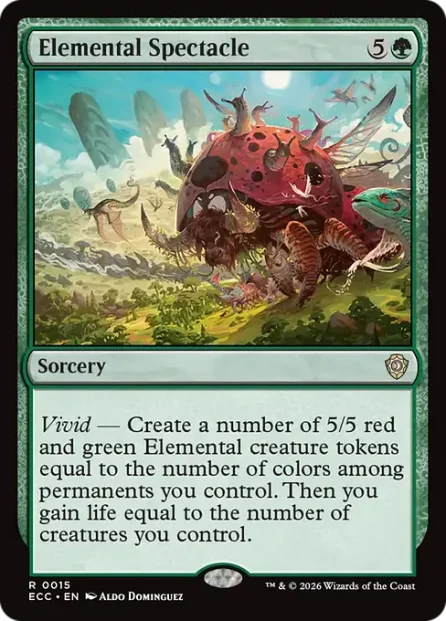 Elemental Spectacle, Lorwyn Eclipsed Commander — Magic: The Gathering card
