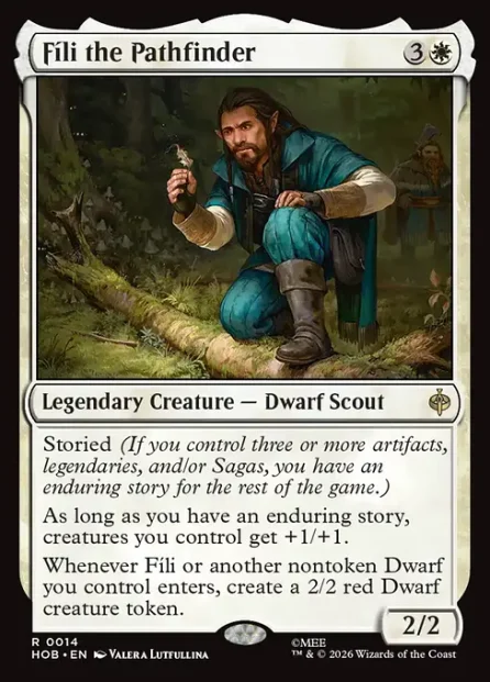 Fíli the Pathfinder, The Hobbit — Magic: The Gathering card