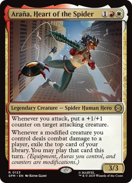 Araña, Heart of the Spider, Marvel's Spider-Man — Magic: The Gathering card