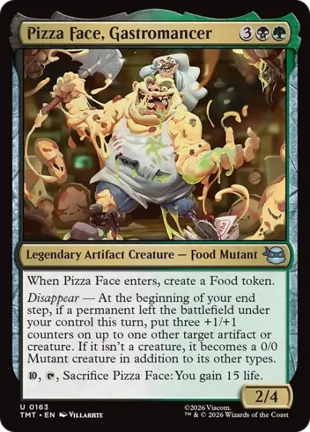 Pizza Face, Gastromancer, Teenage Mutant Ninja Turtles — Magic: The Gathering card