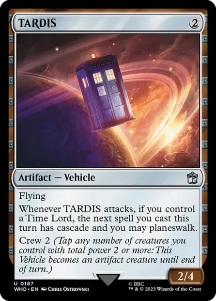 TARDIS, Doctor Who — Magic: The Gathering card