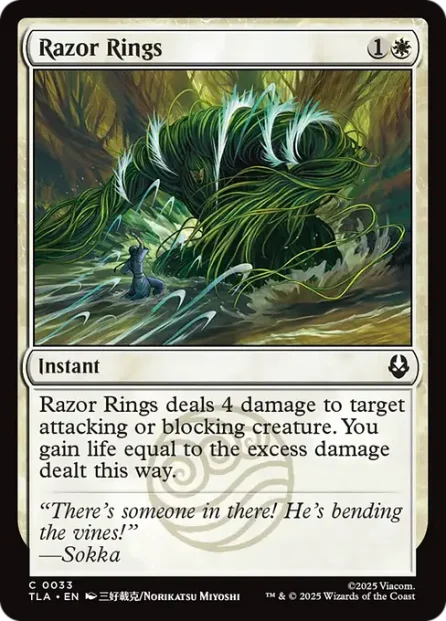 Razor Rings, Avatar: The Last Airbender — Magic: The Gathering card