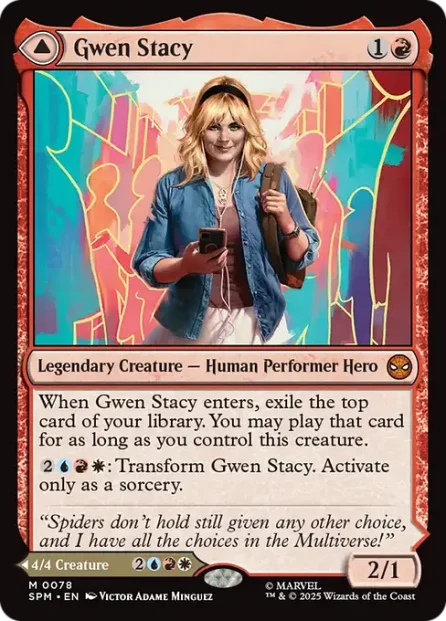 Gwen Stacy // Ghost-Spider, Marvel's Spider-Man — Magic: The Gathering card