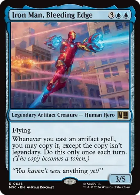 Iron Man, Bleeding Edge, Marvel Super Heroes Commander — Magic: The Gathering card