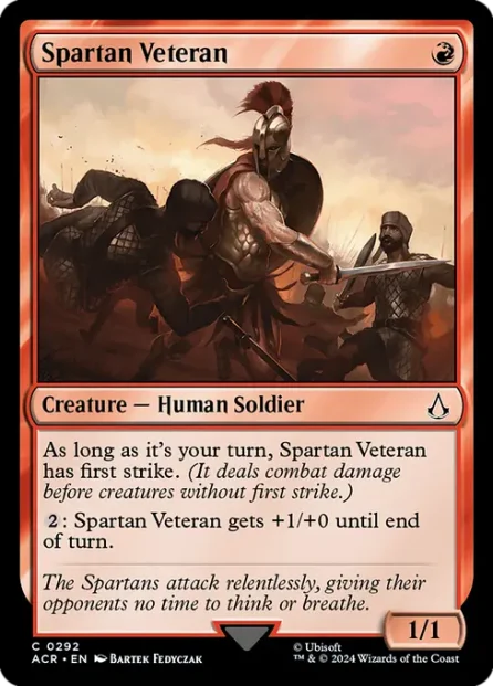 Spartan Veteran, Assassin's Creed — Magic: The Gathering card