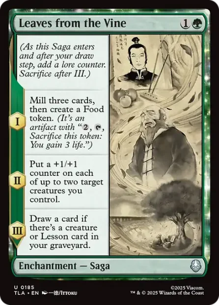 Leaves from the Vine, Avatar: The Last Airbender — Magic: The Gathering card