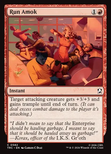 Run Amok, Star Trek Commander — Magic: The Gathering card