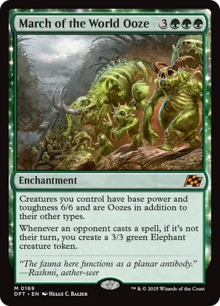 March of the World Ooze, Aetherdrift — Magic: The Gathering card