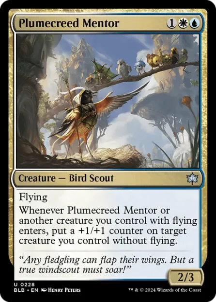 Plumecreed Mentor, Bloomburrow — Magic: The Gathering card