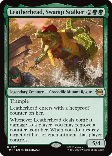 Leatherhead, Swamp Stalker, Teenage Mutant Ninja Turtles — Magic: The Gathering card