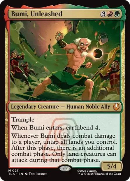 Bumi, Unleashed, Avatar: The Last Airbender — Magic: The Gathering card