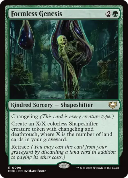 Formless Genesis, Edge of Eternities Commander — Magic: The Gathering card
