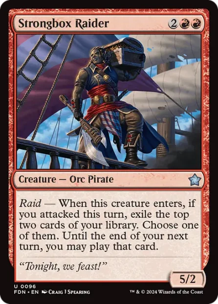 Strongbox Raider, Foundations — Magic: The Gathering card