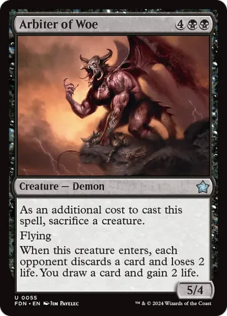 Arbiter of Woe, Foundations — Magic: The Gathering card