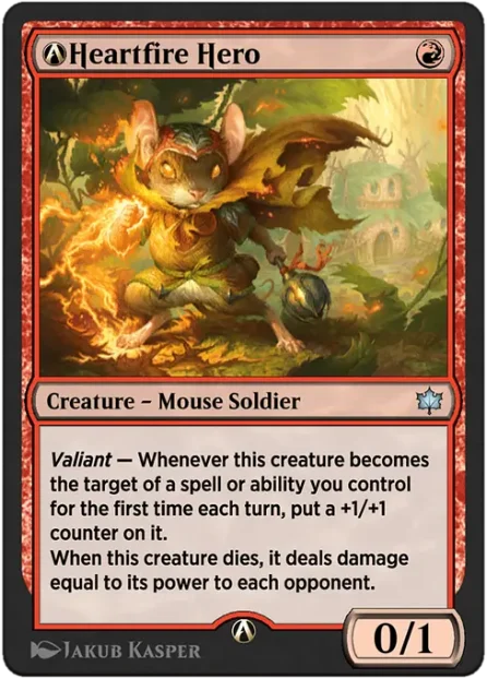 A-Heartfire Hero, Bloomburrow — Magic: The Gathering card