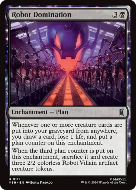 Robot Domination, Marvel Super Heroes — Magic: The Gathering card