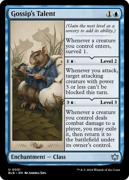 Gossip's Talent, Bloomburrow — Magic: The Gathering card