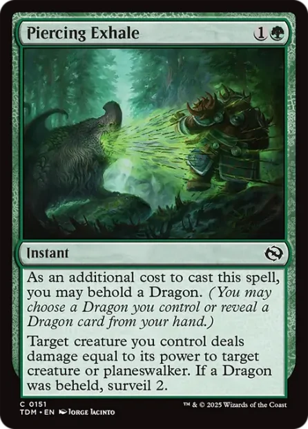Piercing Exhale, Tarkir: Dragonstorm — Magic: The Gathering card
