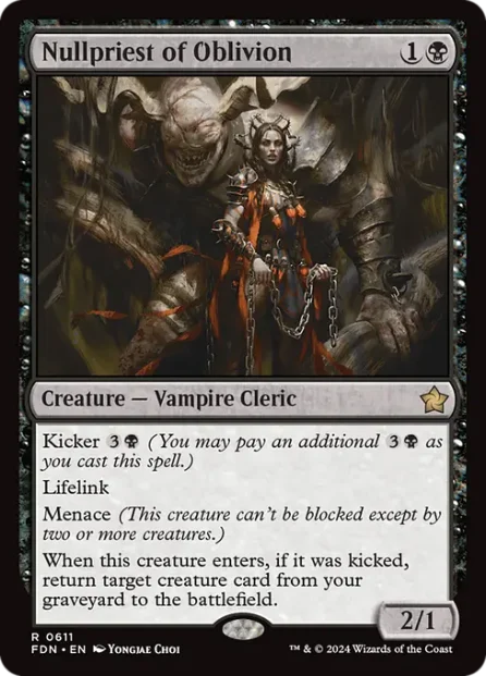 Nullpriest of Oblivion, Foundations — Magic: The Gathering card