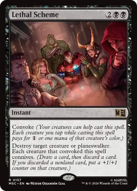 Lethal Scheme, Marvel Super Heroes Commander — Magic: The Gathering card