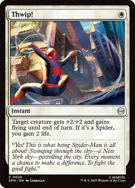 Thwip!, Marvel's Spider-Man — Magic: The Gathering card