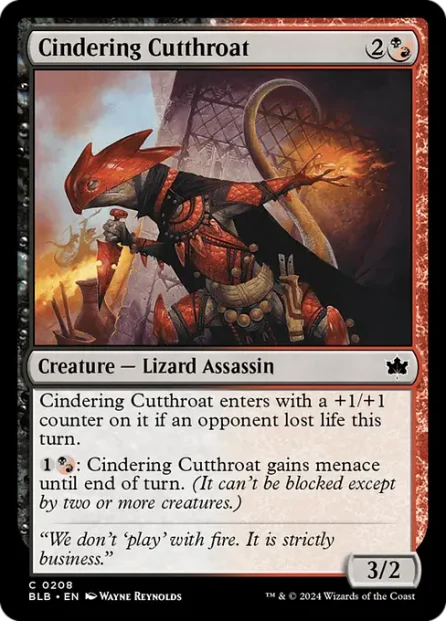 Cindering Cutthroat, Bloomburrow — Magic: The Gathering card