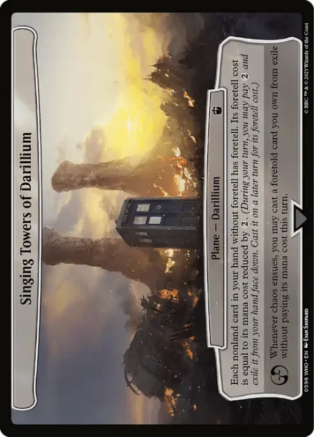 Singing Towers of Darillium, Doctor Who — Magic: The Gathering card