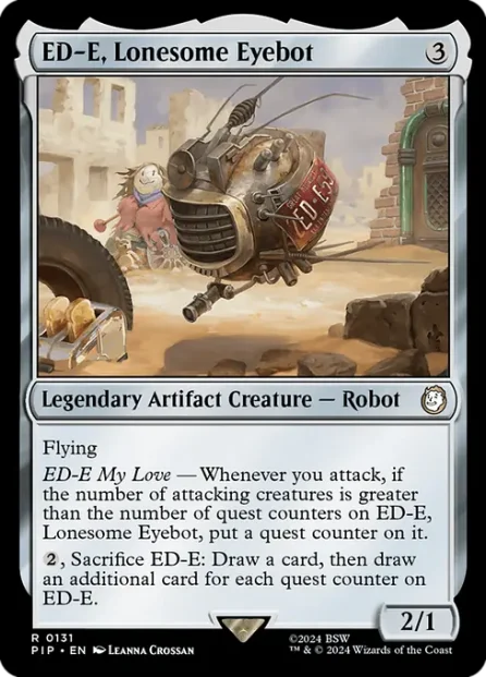 ED-E, Lonesome Eyebot, Fallout — Magic: The Gathering card