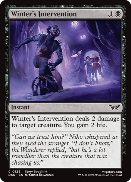 Winter's Intervention, Duskmourn: House of Horror — Magic: The Gathering card