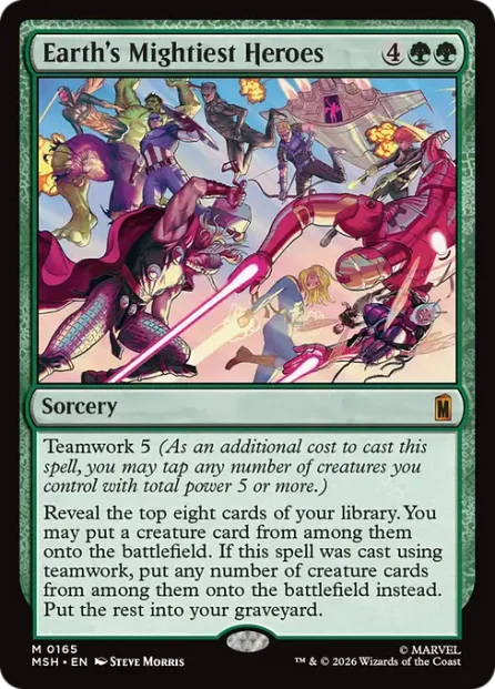 Earth's Mightiest Heroes, Marvel Super Heroes — Magic: The Gathering card