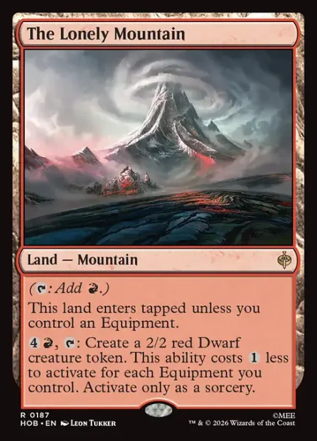 The Lonely Mountain, The Hobbit — Magic: The Gathering card