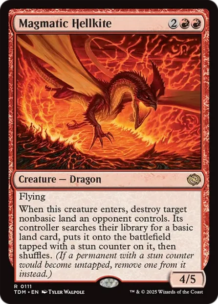 Magmatic Hellkite, Tarkir: Dragonstorm — Magic: The Gathering card
