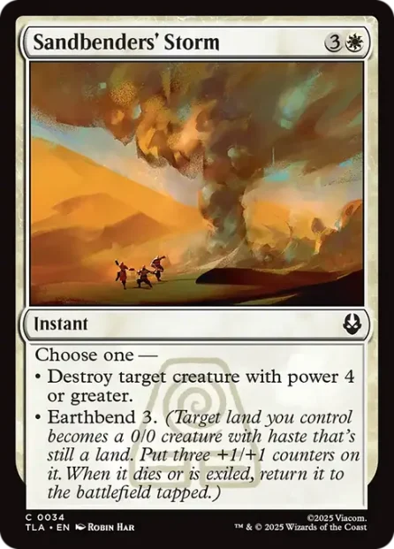 Sandbenders' Storm, Avatar: The Last Airbender — Magic: The Gathering card