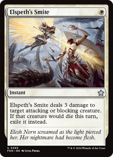Elspeth's Smite, Foundations — Magic: The Gathering card