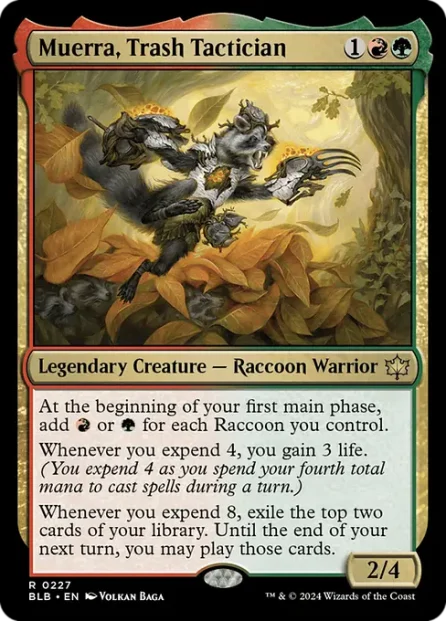 Muerra, Trash Tactician, Bloomburrow — Magic: The Gathering card