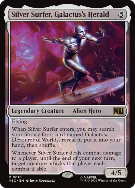 Silver Surfer, Galactus's Herald, Marvel Super Heroes Commander — Magic: The Gathering card