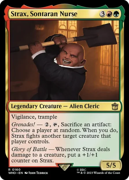 Strax, Sontaran Nurse, Doctor Who — Magic: The Gathering card